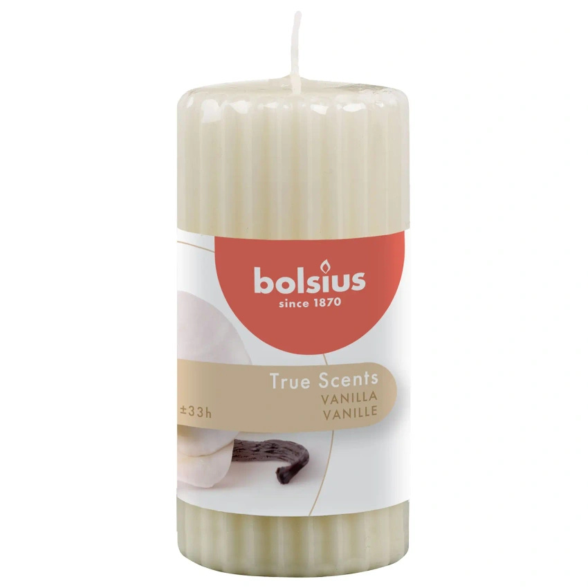 Bolsius True Scents vela perfumada 120/58 mm - Vanilla