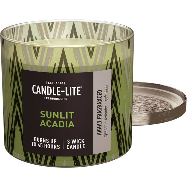 Scented candle natural 3 wicks Candle-lite Everyday 396 g - Sunlit Acadia