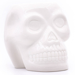 Brucia essenze Skull Bianco ceramica cranio