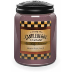 Candleberry large scented candle in jar 570 g - Warm Patchouli™