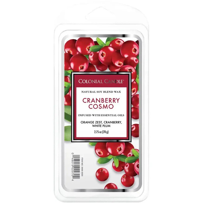 Colonial Candle Classic wosk zapachowy sojowy 2.75 oz 77 g - Cranberry Cosmo