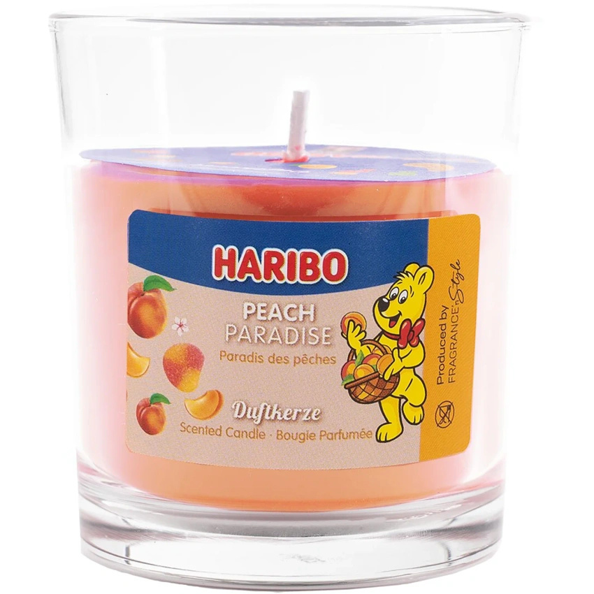 Scented candle in glass Haribo 135 g - Peach Paradise