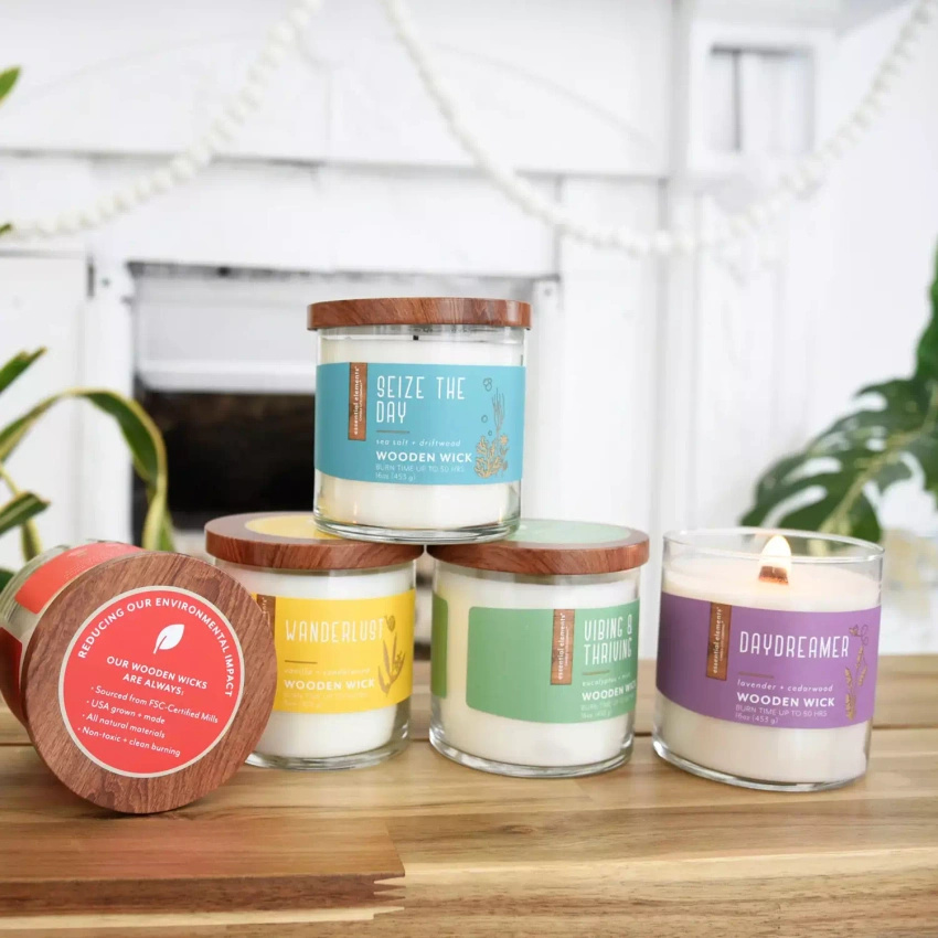 Vela aromática de soja aceites esenciales Candle-lite Essential Elements 454 g - Seize the Day