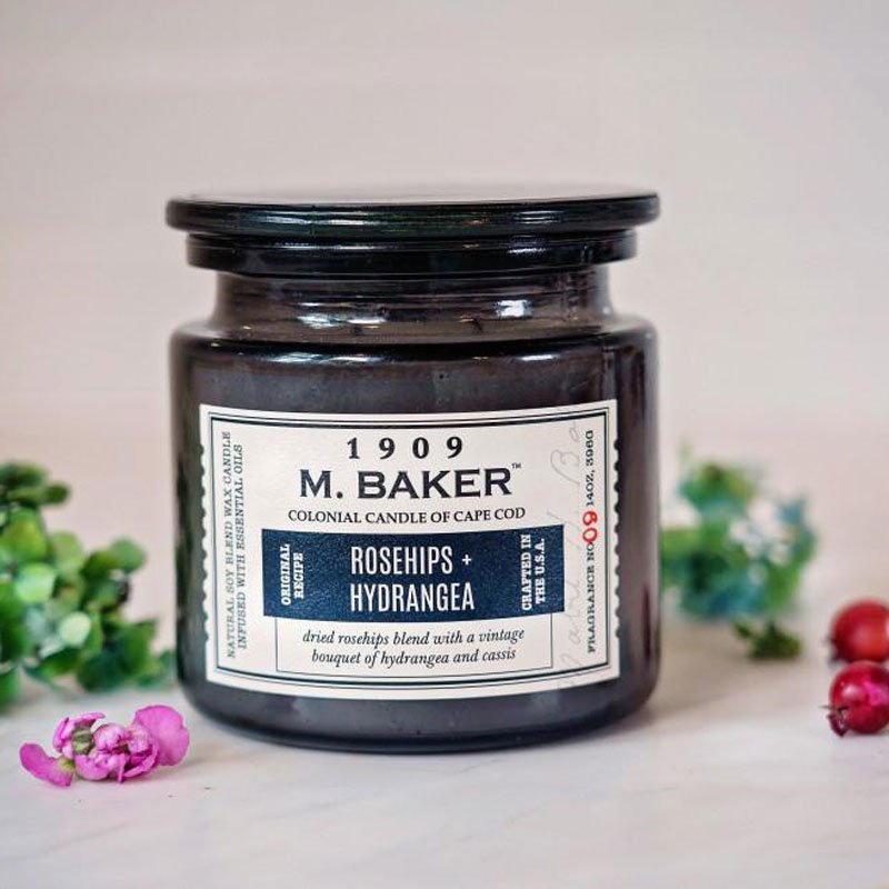 Soja geurkaars apotheekpot 396 g Colonial Candle M Baker - Rosehips Hydrangea