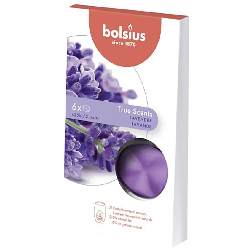 Bolsius True Scents scented wax 6 pcs - Lavender