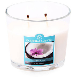 Colonial Candle medium scented oval jar candle 8 oz 226 g - Coconut Rain
