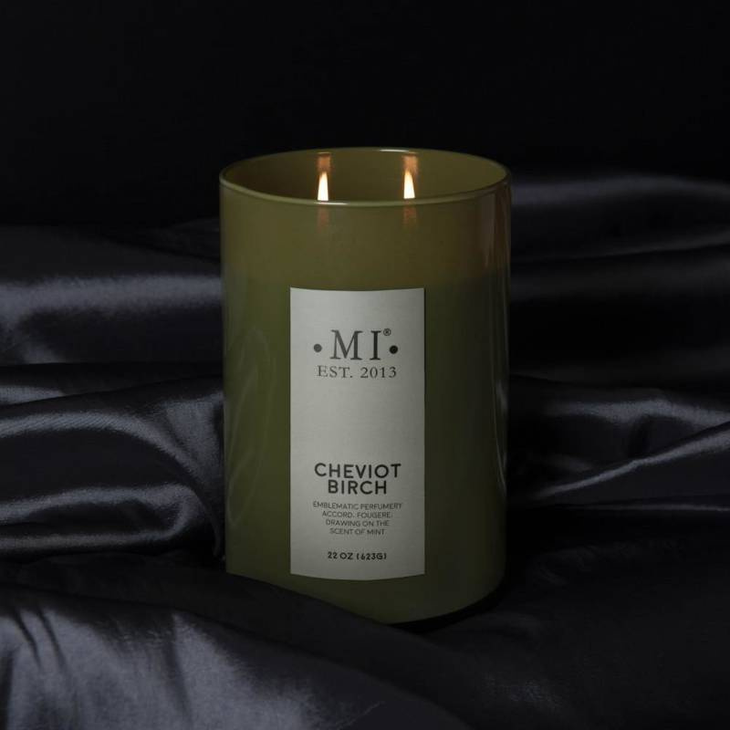Bougie parfumée au soja, parfum sophistiqué et masculin, Colonial Candle, 623 g 22 oz - Cheviot Birch