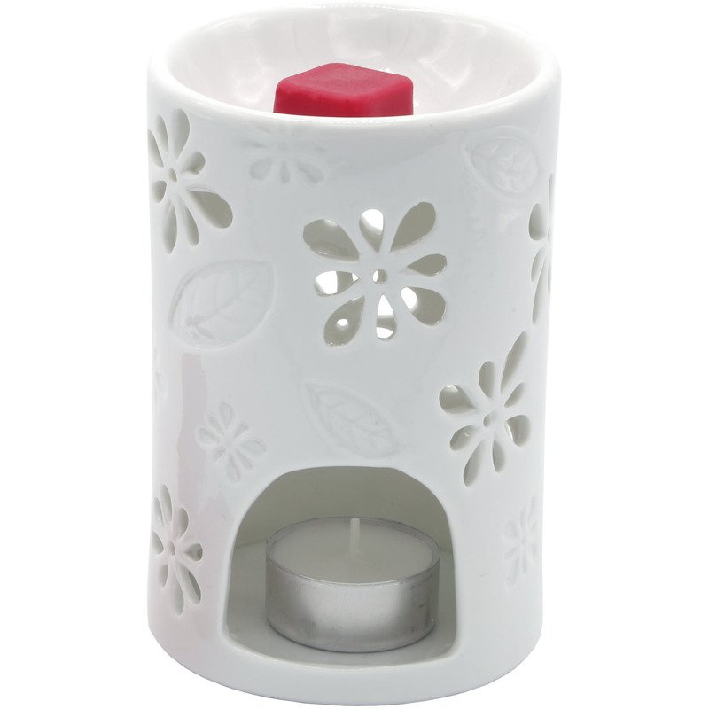Geurbrander Nyl bloemen - Wit