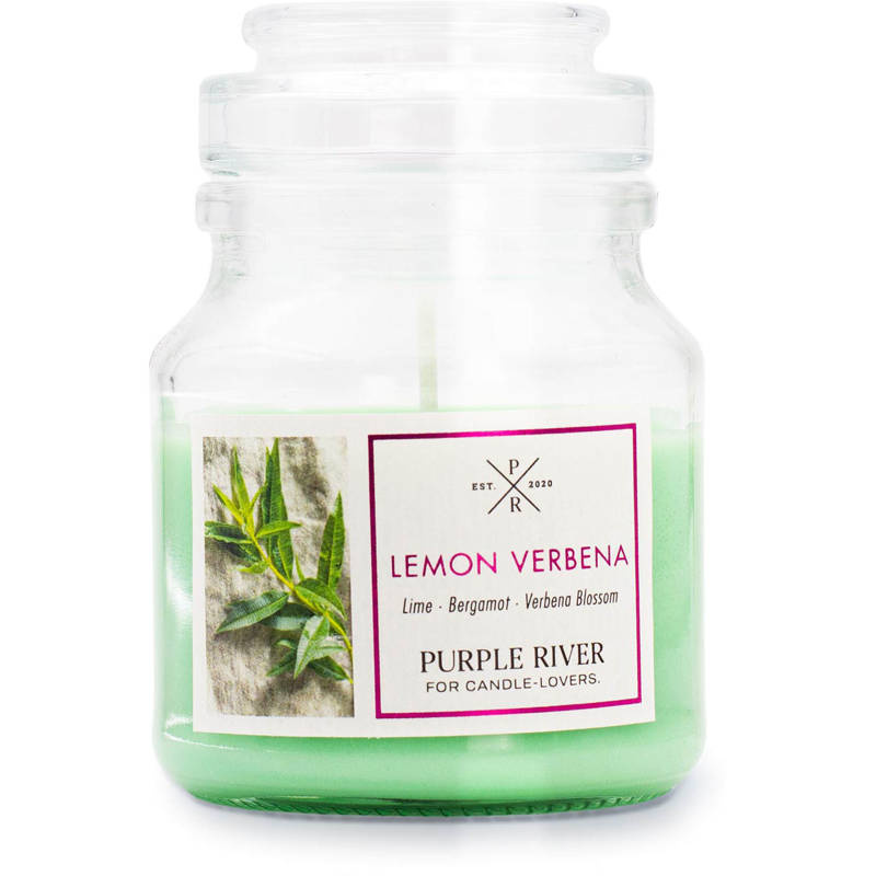 Soja geurkaars Lemon Verbena Purple River 113 g