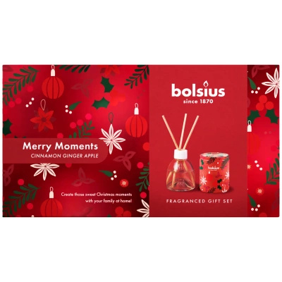 Bolsius christmas gift set in a Merry Moments box 