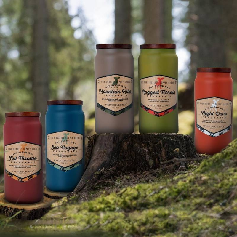 Soja geurkaars voor mannen Full Throttle Colonial Candle