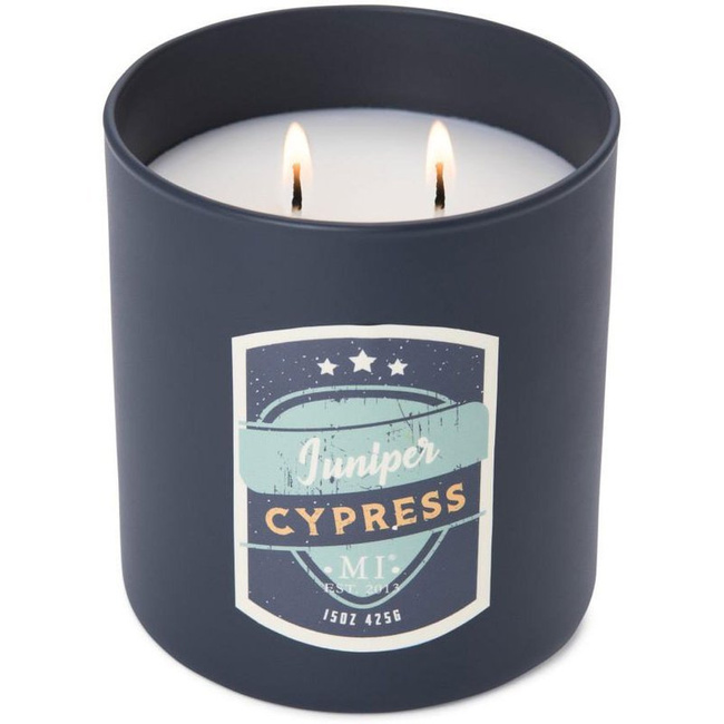 Soja doftljus för män Juniper Cypress Colonial Candle