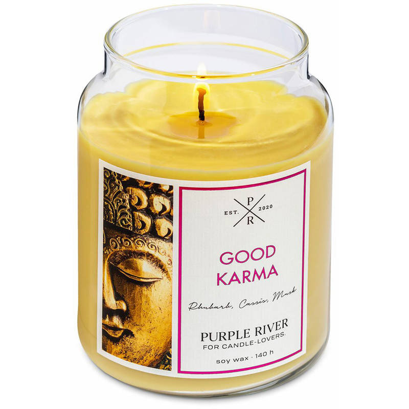 Soja geurkaars Good Karma Purple River 623 g