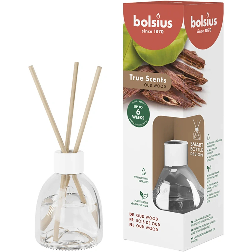 Bolsius True Scents fragrance diffuser 60 ml - Oud Wood