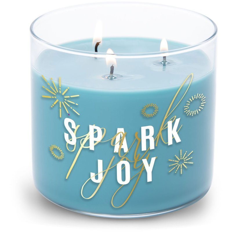 Colonial Candle Luxe large soy scented candle 3 wicks 14.5 oz 411 g - Spark Joy
