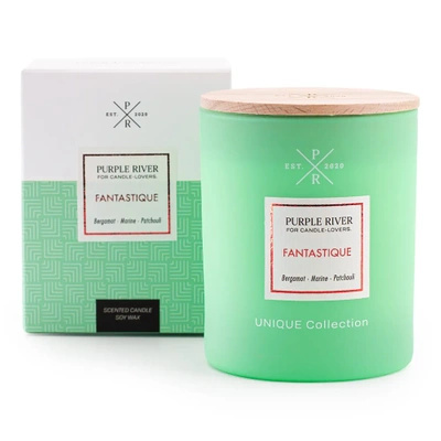 Soy scented candle Purple River Unique 220 g - Fantastique