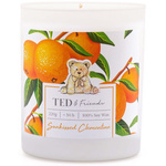 Bougie parfumée au soja dans un verre Ted Friends 220 g - Sunkissed Clementine 