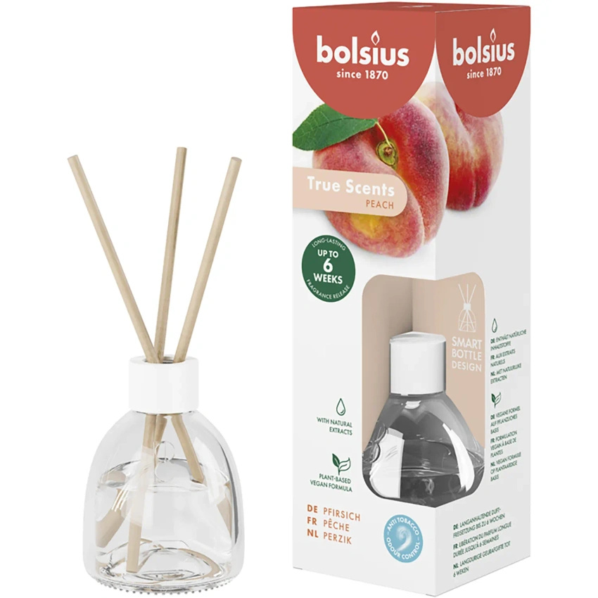 Bolsius True Scents geurverspreider 60 ml - Peach