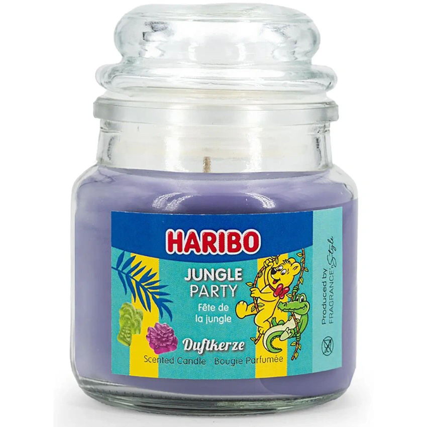 Haribo pequeña vela perfumada en vaso 85 g - Jungle Party