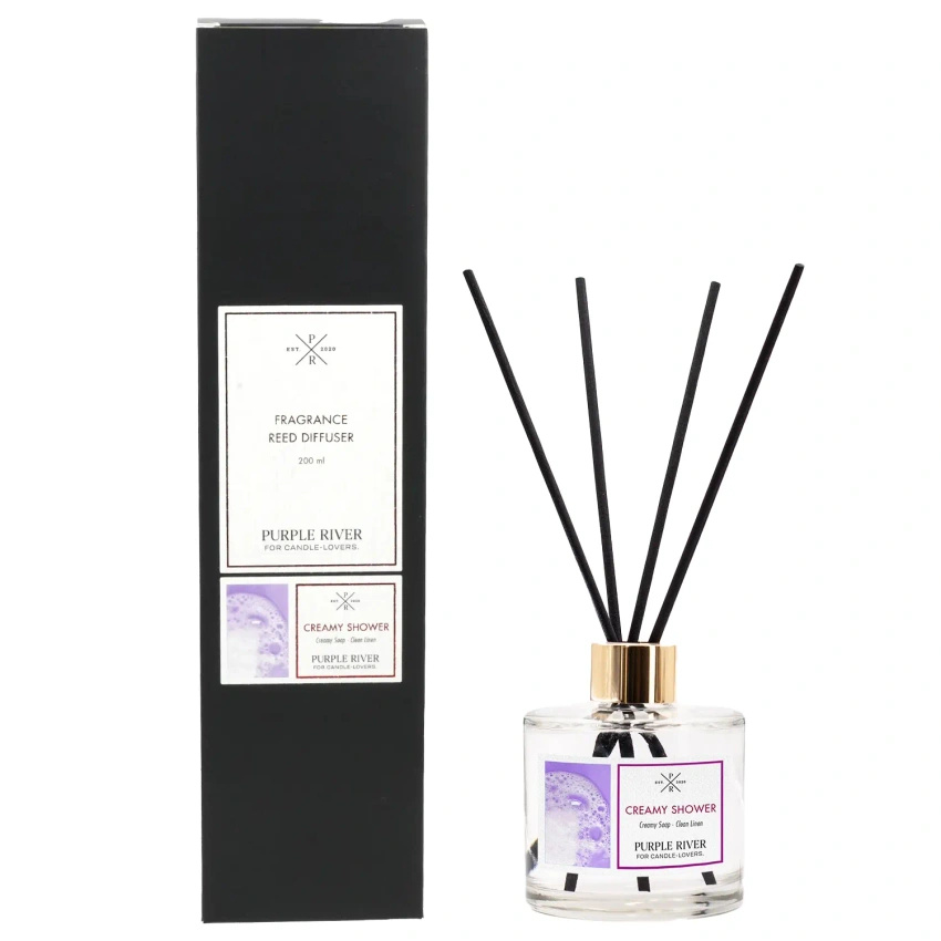 Reed diffusers Purple River 200 ml - Creamy Shower