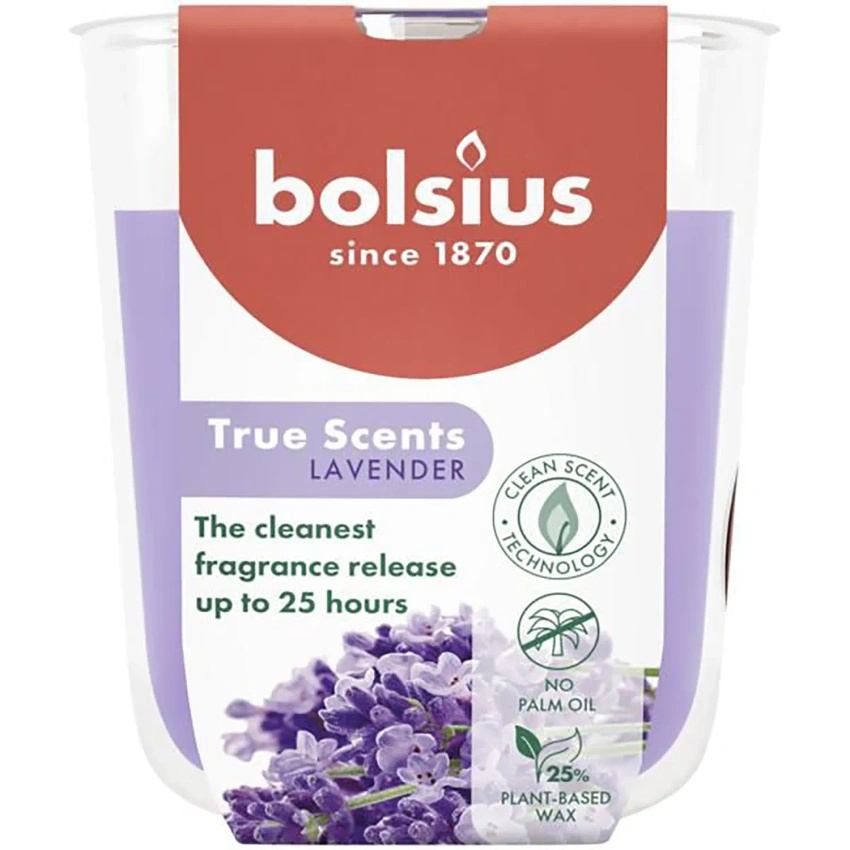 Bolsius True Scents świeca zapachowa 80/73 mm - Lavender