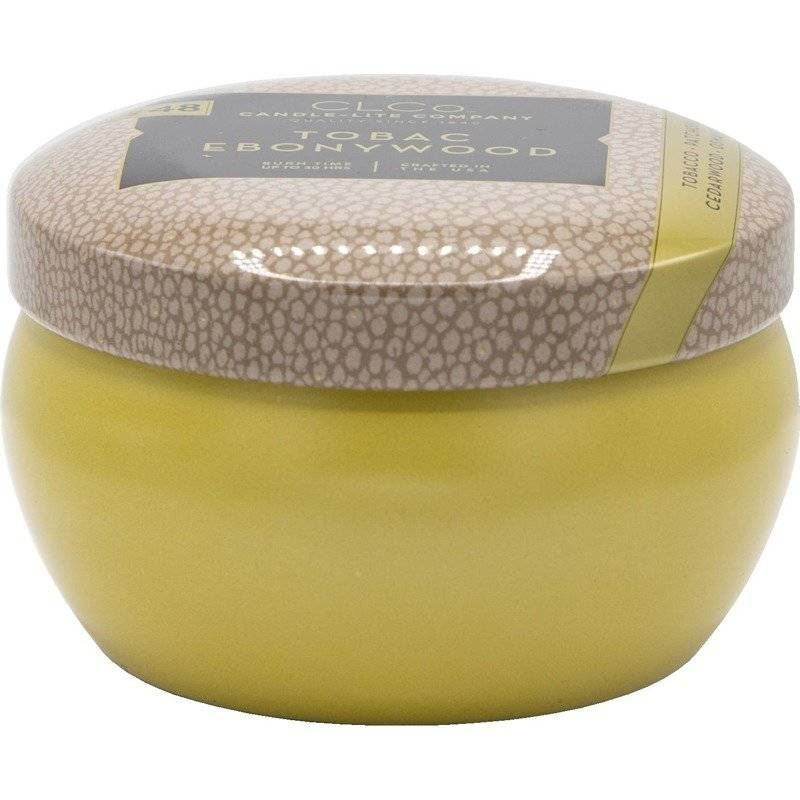 Vela aromática Candle-lite CLCo Candle Jar - No. 48 Tobac Ebonywood