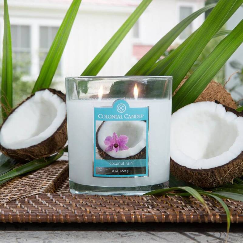 Vela perfumada ovalada Colonial Candle 226 g - Coconut Rain