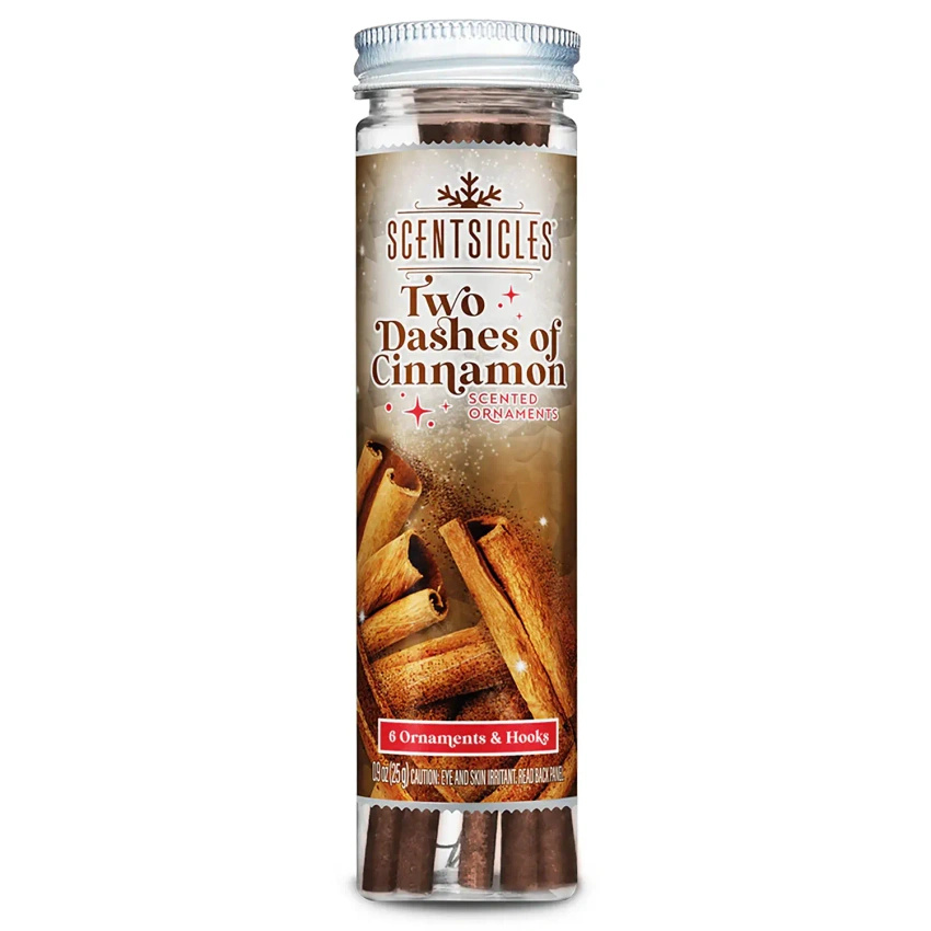 Scentsicles scented sticks for the Christmas tree cinnamon 6 pcs - Two Dashes Of Cinnamon