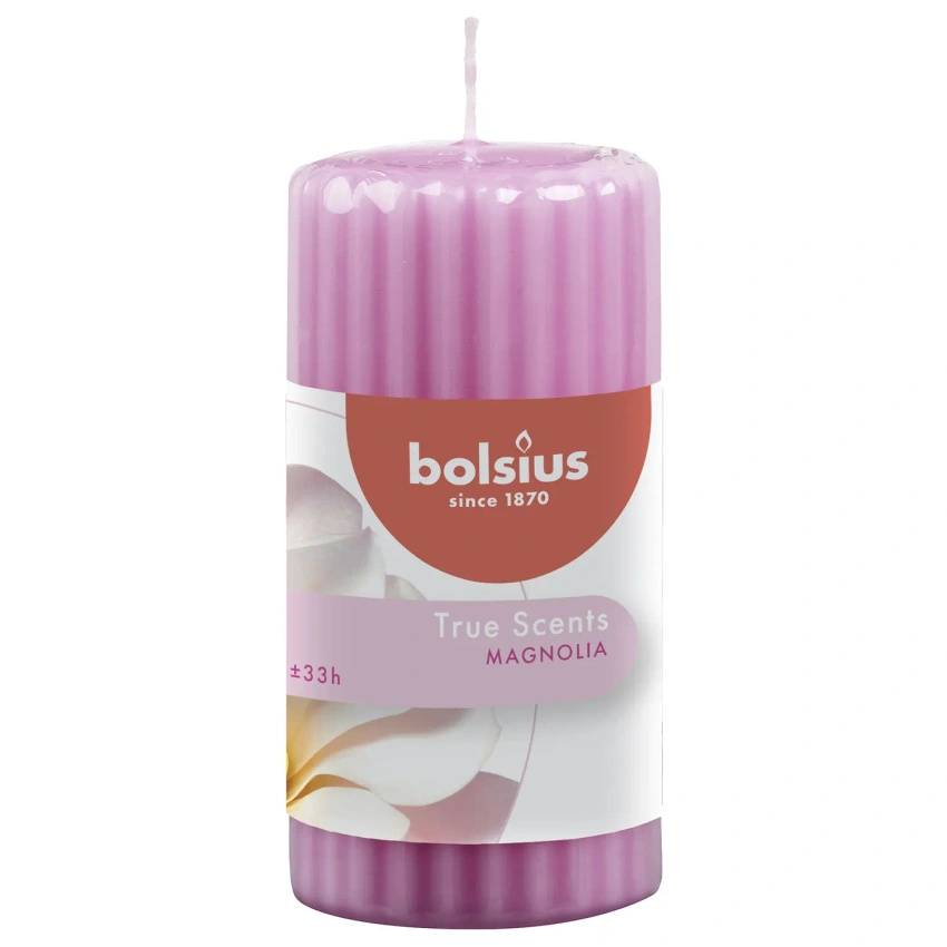 Bolsius True Scents bougie parfumée 120/58 mm - Magnolia