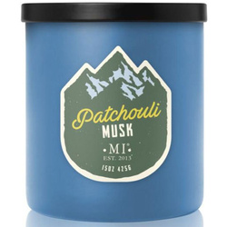 Candela profumata per uomo Patchouli Musk Colonial Candle