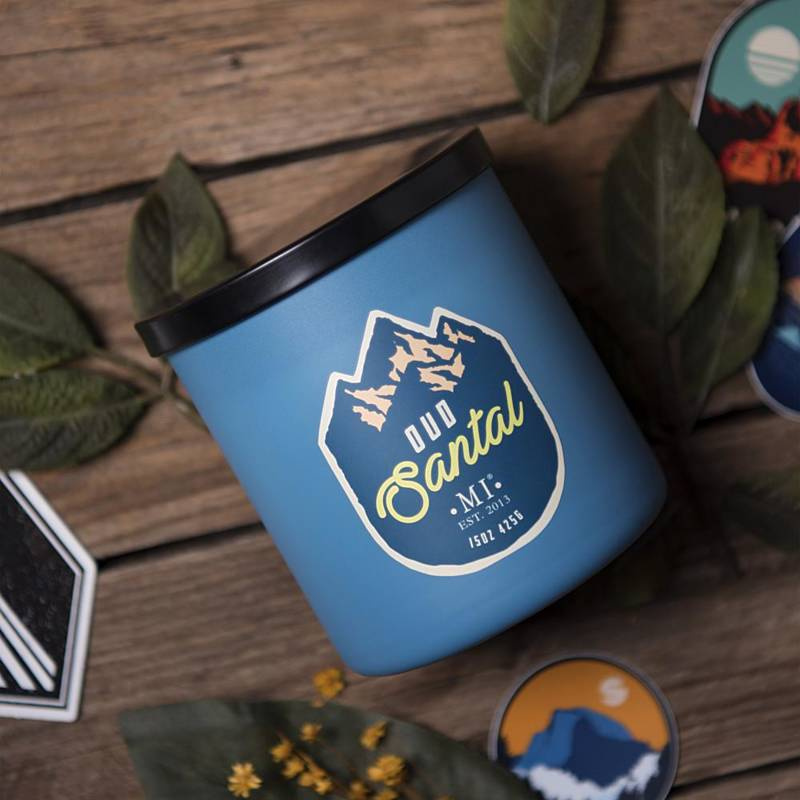 Soja geurkaars voor mannen Oud Santal Colonial Candle